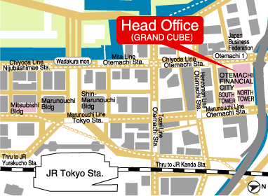 Head Office, Mitsubishi UFJ Securities Holdings Co.,Ltd. Map